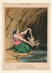 The Baptism of Achilles; from Histoire Ancienne