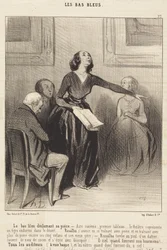 The Bluestocking Reciting Her Play