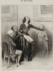 The Bluestocking Reciting Her Play