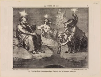 The Planets Themselves Await the Famous Comet (The Comet of 1857, Plate 9)