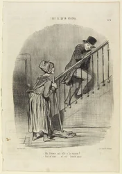 Is my wife at home?..., number 4 from the series “Tout ce qu
