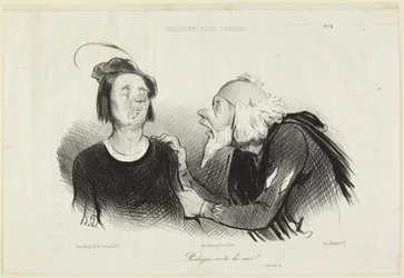 “Rodrigue, Do You Have Courage?”, Number 8 from the Series Tragico-Classical Physiognomies from Le Charivari