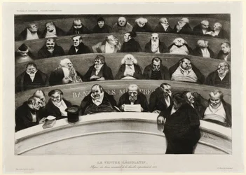 The Legislative Belly: View of the Ministerial Benches in the Impromptu Chamber of 1834