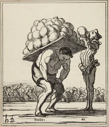 "A Hercules Who Pushes In Those from the Feast of St. Cloud"