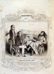 Illustrations about Ideas and Legends by Philipon under the Title Les Cent and Robert Macaire