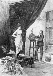 Illustration by Georges Cain for Cousin Bette, Novel by Honore de Balzac
