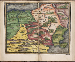 Map of Sarmatia From: Rudimenta Cosmographica