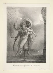 Conrad Saves Gulnare from the Fire (Byron