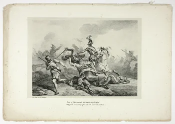 On this proud enemy BOURBON rushes...