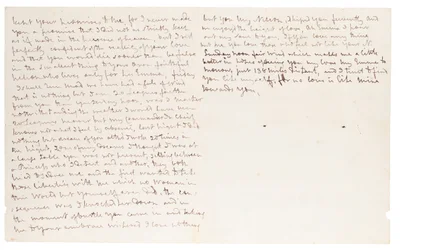 Autograph Letter to Lady Hamilton