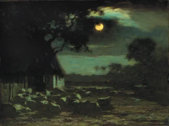 Sheepyard, Moonlight