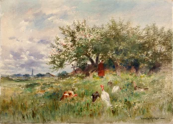 Watching the Turkeys, late 19th-early 20th century