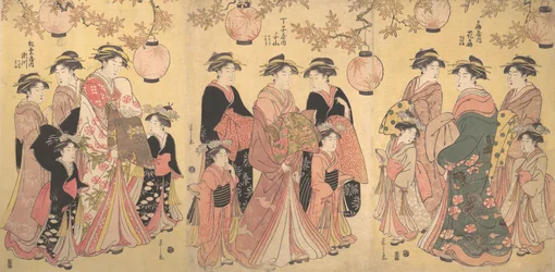 The Yoshiwara Parade in Autumn, ca. 1793