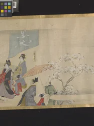 Three Gods Of Good Fortune On A Pleasure Outing