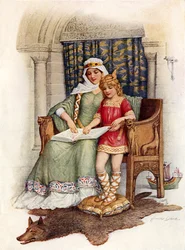 Alfred the Great learning to read