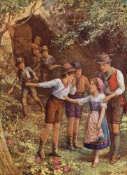 Mortella and her seven brothers, from 