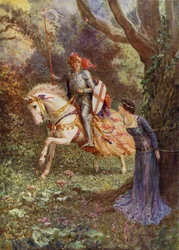 St George saw a lady of surpassing beauty