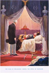 The Duke of Wellington Visiting the Effigy of Napoleon, Illustration from 