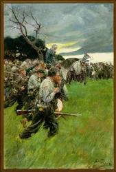 His Army Broke Up and Followed Him Weeping and Sobbing, from 