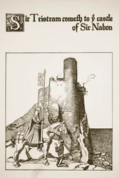 Sir Tristram Cometh to the Castle of Sir Nabon, Illustration from 