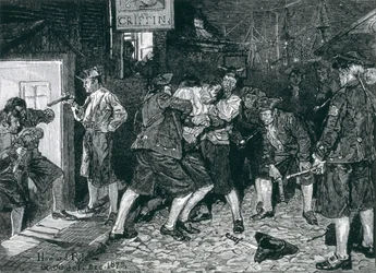 The Press Gang in New York, from Harper