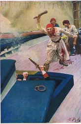 The real fight began, from Howard Pyles Book of Pirates
