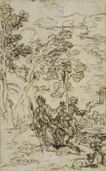 Study for Vignette in Fontenelle