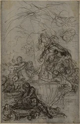 Study for an illustration in Tacitus "Tiberius, or The First Six Books of the Annals", Book IV, Vol. 2, 1st Study