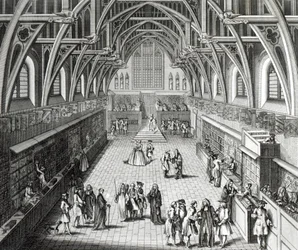 Westminster Hall, The First Day of Term, A Satirical Poem, engraved by C. Mosley