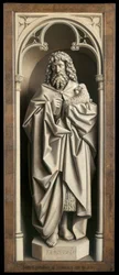 St. John the Baptist, from the exterior of the left wing of The Ghent Altarpiece