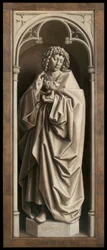 St. John the Evangelist, from the exterior of the right wing of The Ghent Altarpiece