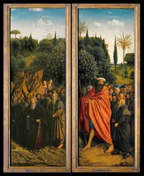 The Hermits and The Pilgrims guided by St. Christopher (detail)