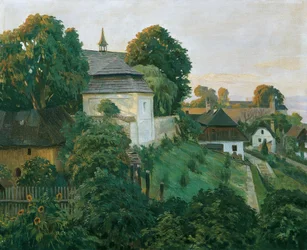 At the Monastery Wall in Opocno (formerly also Opocen; German Opotschno), Czech Republic