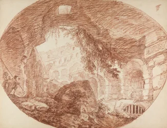 An Artist Seated in the Ruins of the Colosseum, c.1759