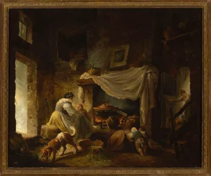 Peasant Kitchen in Ruins (Italian Kitchen)