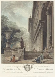 Colonnade and Gardens of the Medici Palace