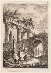 Evenings in Rome: The Statue in Front of Ruins, 1763-1764