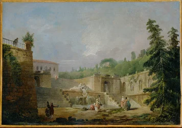 Fountain on a Terrace
