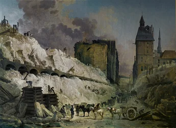The Demolition of the Houses on Pont au Change, Paris