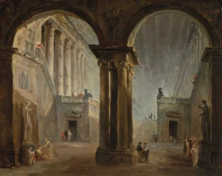 Figures in an Ancient Gallery