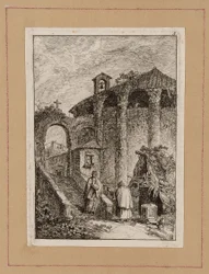 Plate Five from Evenings in Rome