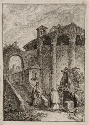 Plate Five from Evenings in Rome