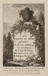 Plate One from Evenings in Rome