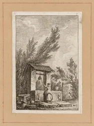 Plate Seven from Evenings in Rome