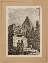 Plate Six from Evenings in Rome