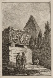 Plate Six from Evenings in Rome, 1763-64