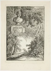 The Bust, plate two from Les Soirées de Rome