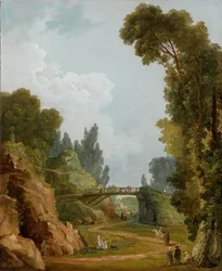 The Rustic Bridge, Château de Méréville, France