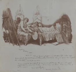 Invitation to a Benefit Dinner from Hubert von Herkomer to Thomas Agnew, 1877-78