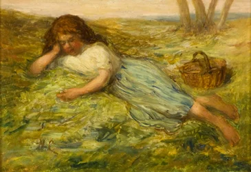 Girl and Basket, 19th Century